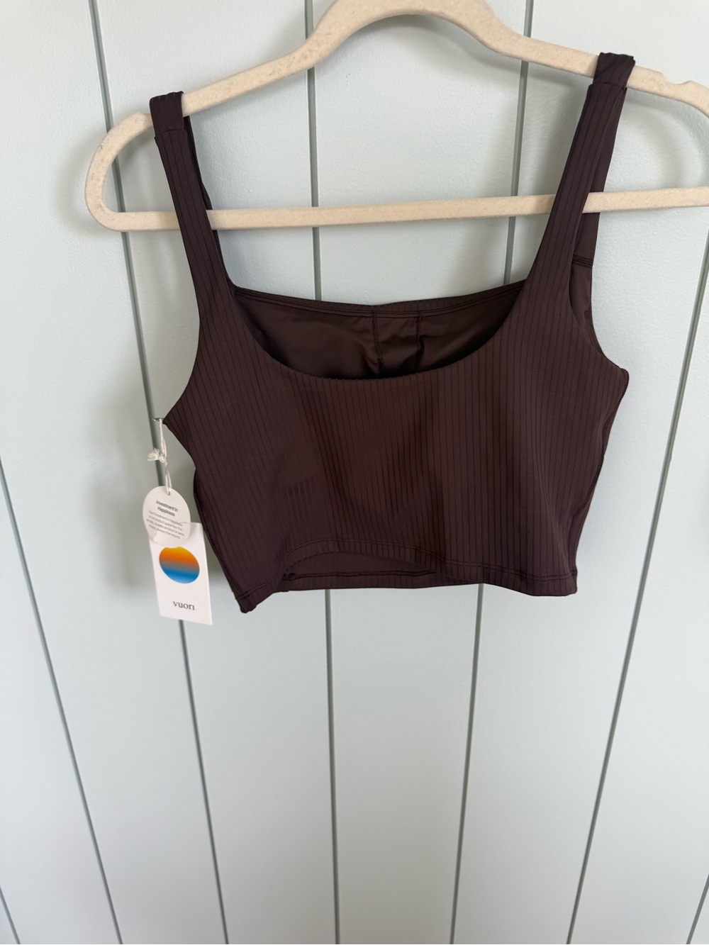 New Vuori Inversion Rib Support Tank Size Medium Java Color - Picture 6 of 8
